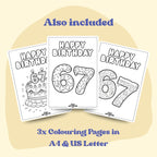 6–7 Activity Placemat, Personalized Printable