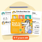 Back-to-School Confidence Kit for kids, a digital product in A4 and US Letter. Includes calming activities, starter conversation cards, and tools to explore feelings. Instant download to help children build confidence, develop soft skills, manage emotions, and feel supported during school transitions, making mornings calmer and school days easier.