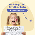 This black and white placemat mockup is designed for kids aged 5 to 7 to enjoy during mealtime while learning about broccoli. I created it in a fun coloring style, so kids can color, play, and stay entertained while they eat. It includes simple games, drawing activities, and easy tips about broccoli, like why it is good for your body and how it helps you grow strong. It also includes 3 free coloring pages. Perfect for turning meals into a calm, playful, and educational moment.