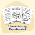 Monster Truck Activity Placemat, Personalized