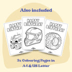 Monster Truck Activity Placemat, Personalized