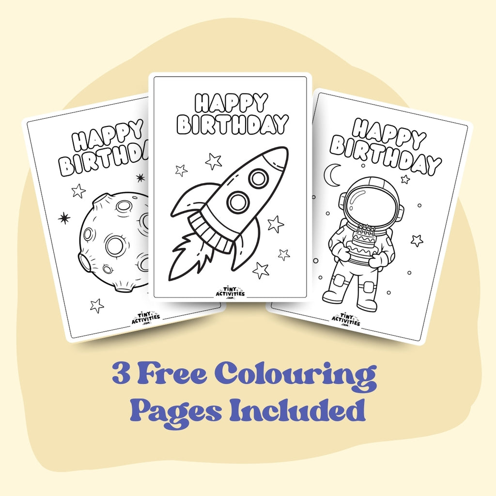 Astronaut Space Placemat, Kids Printable