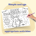 Valentine’s Day Placemat for Kids 3-4
