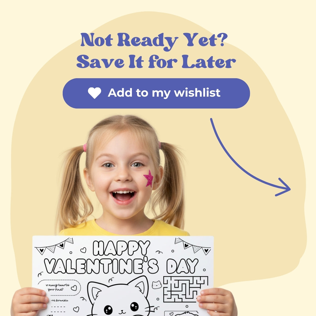 Valentine’s Day Placemat for Kids 8 - 10