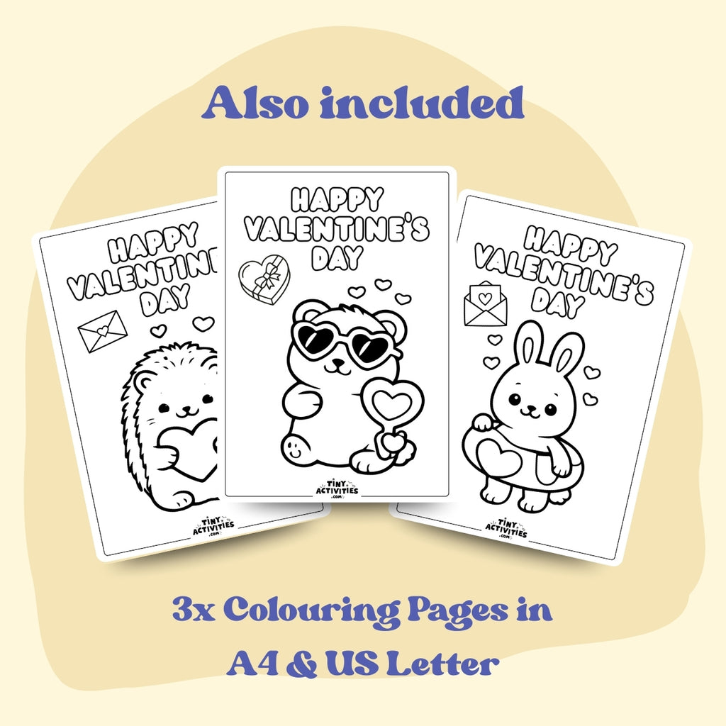 Valentine’s Day Placemat for Kids 8 - 10